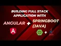Building a Full-Stack Application with Angular and Spring Boot Framework JAVA