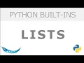 Python built-ins Lists