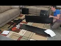Tv stand with fireplace unboxing and full assembly How to assemble a tv stand