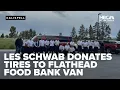 Les Schwab donates new tires to Flathead Food Bank delivery van