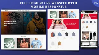 How To Make A Full E-Commerce Website Using HTML CSS JAVASCRIPT Part - 2
