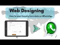 Sending Enquiry Form Data on Whatsapp HTML JavaScript Web Development