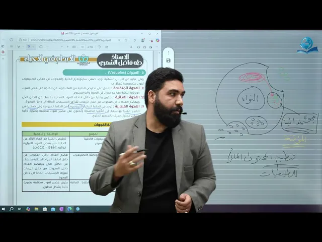 احياء السادس العلمي / الفصل الاول / الفجوات والمكونات الغير حية