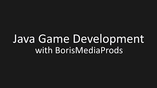 Java Game Programming - Episode 1