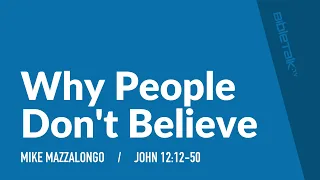 Why People Don't Believe