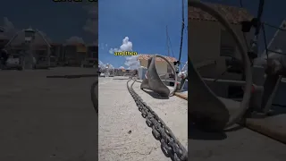 Anchor Maintenance Day #sailing #boatmaintenance #anchor #puertorico #travel #sailingbyefelicia