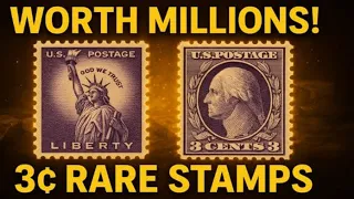 These 3 US Stamps Are Worth MILLIONS Rare George Washington Liberty Stamps Value 2025