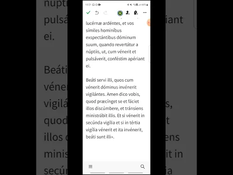 i292 - Lucas 12, 35-38 - EVANGELIO DEL DÍA en Latín, Español y Griego