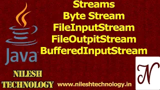 Java Byte Stream FileInputStream FileOutputStream BufferedInputStream BufferedOutputStream