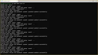 Create multiple users using bash script Linux