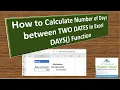 Excel Formula - Count Number Of Days Between Two Dates Today
