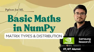 4 4 Mathematics for NumPy NumPy in Hindi