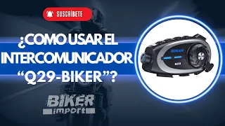 INTERCOMUNICADOR Q29-BIKER - TUTORIAL y GUIA Paso a Paso Funciones Accesorios Incluidos