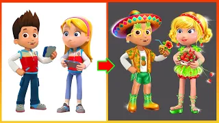 Paw Patrol Glow Up: Ryder Becomes Pineapple 🍍 & Katie Turns into Strawberry 🍓!