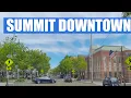 Summit NJ drive around Downtown shopping district