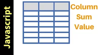 Javascript - How To Get HTML Table Column Values SUM In JS with source code