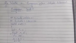 Write a C Program to Calculate Simple Interest Learn C Programming for Computer Science students