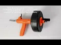 VEVOR Drain Auger 25Ft Unclog Any Drain Fast with Drill Attachment
