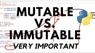 Mutable vs Immutable - Python