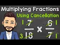 Multiplying Fractions Using Cancellation Math with Mr J