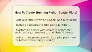 How To Create Stunning Python Scatter Plots - Python Code School