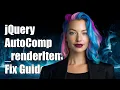 jQuery Autocomplete - renderItem Not Working Troubleshooting Guide