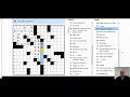 Solving the New York Times crossword on Thursday 4th January