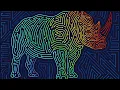 I Quick Chill Mode Mesmerizing Rhino Digital Coloring for Instant Relaxation Stress Relief