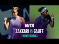 Maria Sakkari vs Coco Gauff 2026 Toronto Round 3 WTA Match Highlights