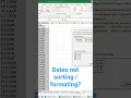 Date issues in Excel IT IS NOT A VALID DATE