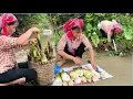 Download Lagu After taking care of the taro garden, mother followed the stream to find many bamboo shoots to sell.