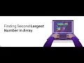 Find Second Largest Number in an Array in Java Hindi
