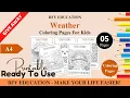 1022 FREE Weather Coloring Pages For Kids Color and Learn 5 Pages