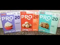 Elevation Aldi PRO20 Bars Birt ay Cake Maple Glazed Donut Chocolate Chip Cookie Review