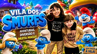 UM DIA NA VILA DOS SMURFS! 💙🍄 PISCINA DE BOLINHAS, ESCORREGADORES E MUITO MAIS!