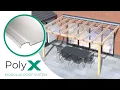 POLY X Modular Polycarbonate Roof System Installation