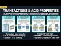 Topic 8 Transactions ACID Properties