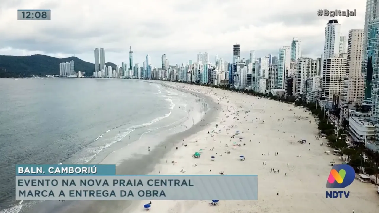 Evento na nova praia central marca entrega da obra de alargamento da faixa de areia