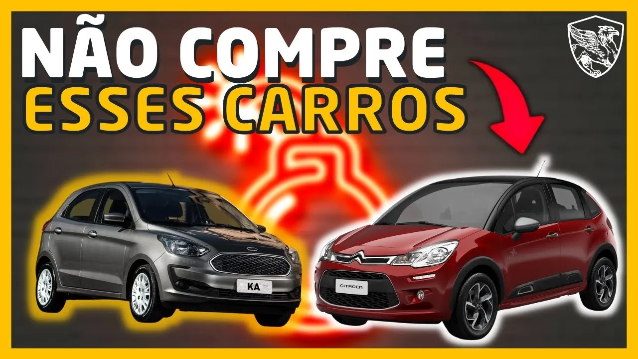 TOP 5 CARROS PARA NÃO COMPRAR POR 50 MIL - PIORES HATCHS DE 2021 - #TOP5GRIPHOS #HATCHS
