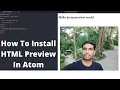 How To Install Html in Atom Easy 2021