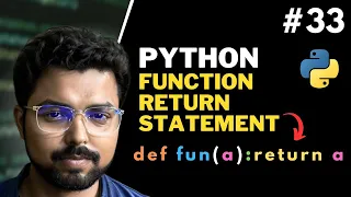 33 Function return statement in Python Python for Beginners in Hindi Full Course