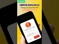 Modern Error Dialog UI Jetpack Compose Material 3 Dialog Components