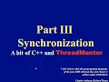 Concurrent Computing Part III C and ThreadMentor