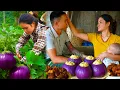 Download Lagu Harvested Eggplants to Sell at the Market – Cooked Delicious Dishes with My Boyfriend