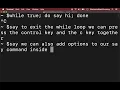 How to loop a command Beatboxing in macOS Terminal