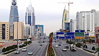 جولة بعد الفجر في شوارع وسط الرياض الجميلة مع الهدوء التام دندنها