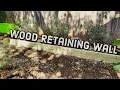 How to Build a Timber Retaining Wall CHEAP EASY