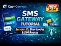 How to SENT SPOOF SMS SMS GATEWAY WITH SENDER ID TUTORIAL 2026 BULK SMS SHORT CODES