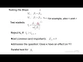 Hypothesis Test for Simple Linear Regession