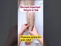 Leg pain relief by Massage